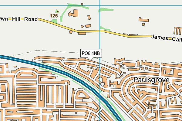 PO6 4NB map - OS VectorMap District (Ordnance Survey) PO6 4NB map - OS VectorMap District (Ordnance Survey)
