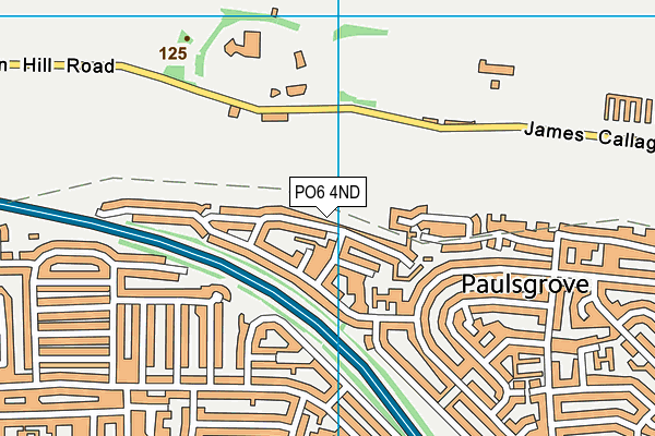 PO6 4ND map - OS VectorMap District (Ordnance Survey) PO6 4ND map - OS VectorMap District (Ordnance Survey)