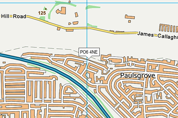 PO6 4NE map - OS VectorMap District (Ordnance Survey) PO6 4NE map - OS VectorMap District (Ordnance Survey)