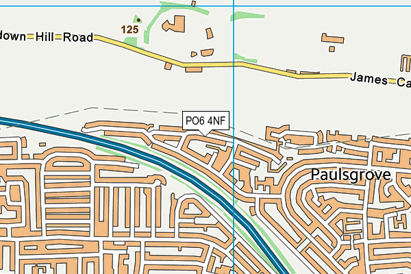 PO6 4NF map - OS VectorMap District (Ordnance Survey) PO6 4NF map - OS VectorMap District (Ordnance Survey)