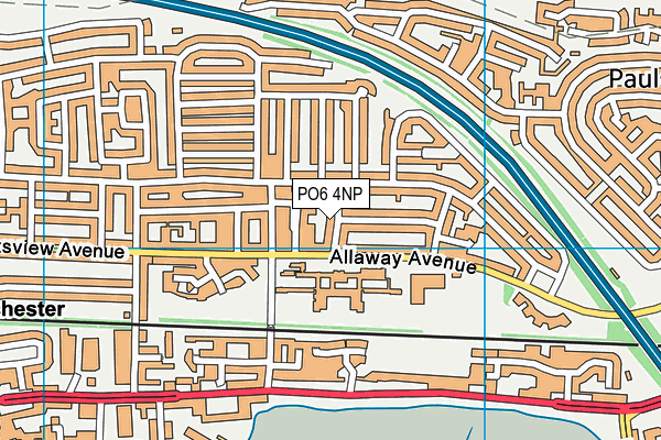 PO6 4NP map - OS VectorMap District (Ordnance Survey) PO6 4NP map - OS VectorMap District (Ordnance Survey)