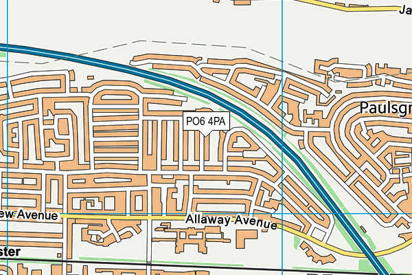 PO6 4PA map - OS VectorMap District (Ordnance Survey) PO6 4PA map - OS VectorMap District (Ordnance Survey)