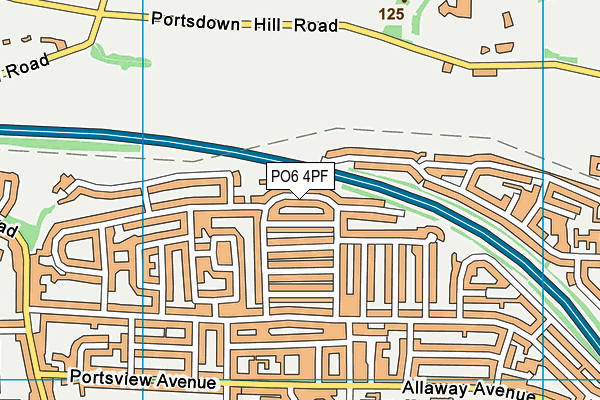 PO6 4PF map - OS VectorMap District (Ordnance Survey) PO6 4PF map - OS VectorMap District (Ordnance Survey)