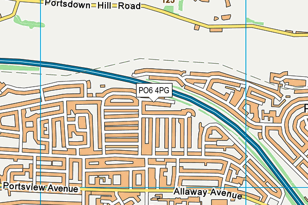 PO6 4PG map - OS VectorMap District (Ordnance Survey) PO6 4PG map - OS VectorMap District (Ordnance Survey)