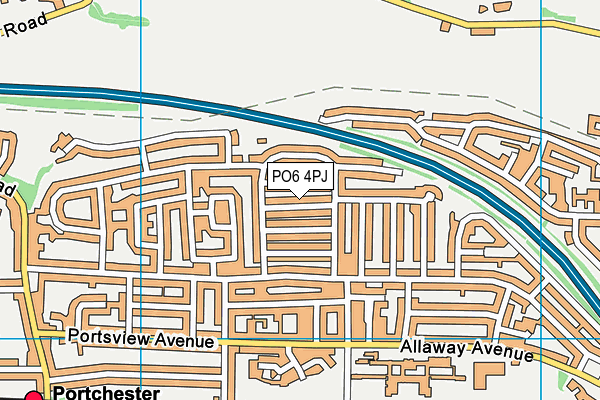 PO6 4PJ map - OS VectorMap District (Ordnance Survey) PO6 4PJ map - OS VectorMap District (Ordnance Survey)