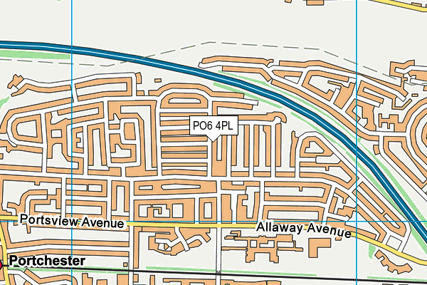 PO6 4PL map - OS VectorMap District (Ordnance Survey) PO6 4PL map - OS VectorMap District (Ordnance Survey)