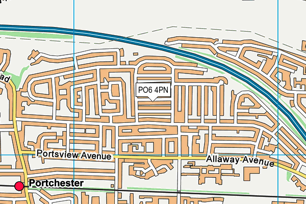 PO6 4PN map - OS VectorMap District (Ordnance Survey) PO6 4PN map - OS VectorMap District (Ordnance Survey)