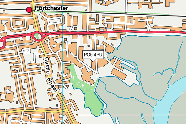 PO6 4PU map - OS VectorMap District (Ordnance Survey) PO6 4PU map - OS VectorMap District (Ordnance Survey)
