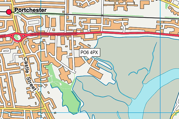 PO6 4PX map - OS VectorMap District (Ordnance Survey) PO6 4PX map - OS VectorMap District (Ordnance Survey)