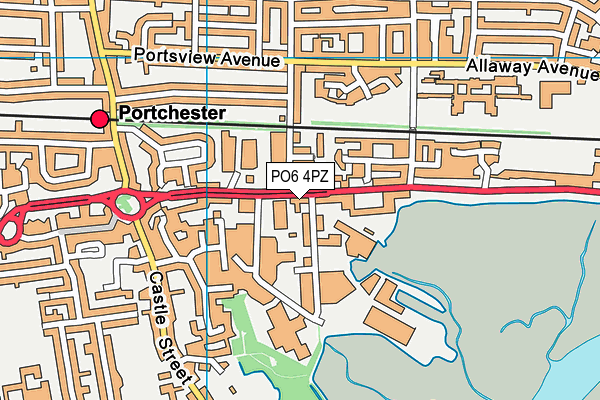 PO6 4PZ map - OS VectorMap District (Ordnance Survey) PO6 4PZ map - OS VectorMap District (Ordnance Survey)