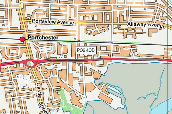 PO6 4QD map - OS VectorMap District (Ordnance Survey) PO6 4QD map - OS VectorMap District (Ordnance Survey)