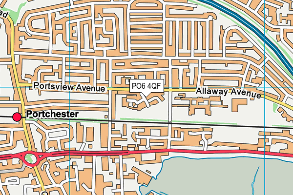 PO6 4QF map - OS VectorMap District (Ordnance Survey) PO6 4QF map - OS VectorMap District (Ordnance Survey)