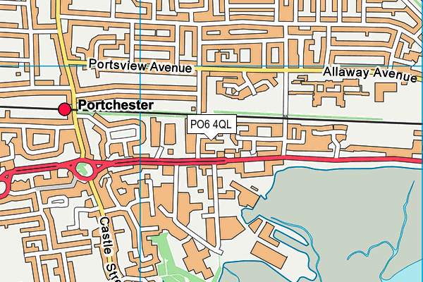 PO6 4QL map - OS VectorMap District (Ordnance Survey) PO6 4QL map - OS VectorMap District (Ordnance Survey)