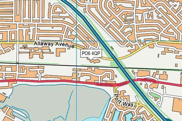 PO6 4QP map - OS VectorMap District (Ordnance Survey) PO6 4QP map - OS VectorMap District (Ordnance Survey)