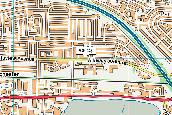 PO6 4QT map - OS VectorMap District (Ordnance Survey) PO6 4QT map - OS VectorMap District (Ordnance Survey)