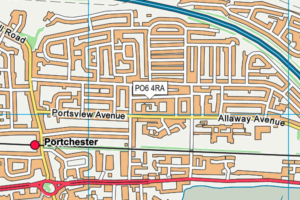PO6 4RA map - OS VectorMap District (Ordnance Survey) PO6 4RA map - OS VectorMap District (Ordnance Survey)
