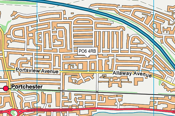 PO6 4RB map - OS VectorMap District (Ordnance Survey) PO6 4RB map - OS VectorMap District (Ordnance Survey)