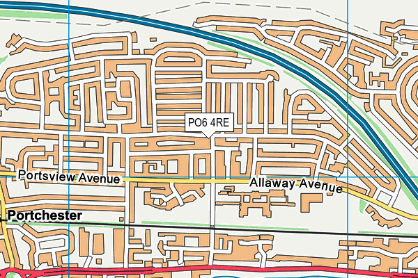 PO6 4RE map - OS VectorMap District (Ordnance Survey) PO6 4RE map - OS VectorMap District (Ordnance Survey)