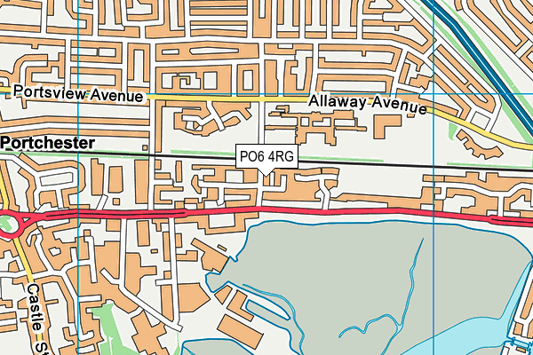 PO6 4RG map - OS VectorMap District (Ordnance Survey) PO6 4RG map - OS VectorMap District (Ordnance Survey)