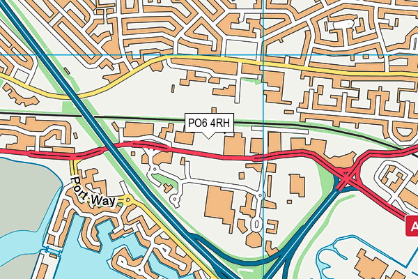PO6 4RH map - OS VectorMap District (Ordnance Survey) PO6 4RH map - OS VectorMap District (Ordnance Survey)