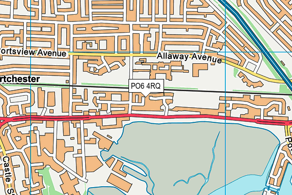 PO6 4RQ map - OS VectorMap District (Ordnance Survey) PO6 4RQ map - OS VectorMap District (Ordnance Survey)
