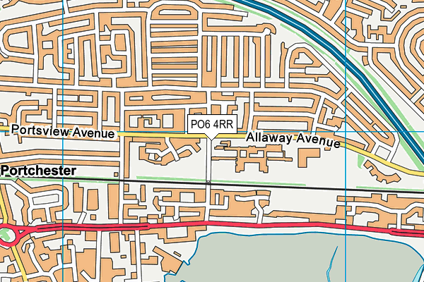 PO6 4RR map - OS VectorMap District (Ordnance Survey) PO6 4RR map - OS VectorMap District (Ordnance Survey)