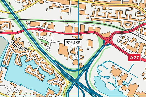 PO6 4RS map - OS VectorMap District (Ordnance Survey) PO6 4RS map - OS VectorMap District (Ordnance Survey)