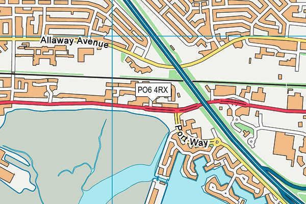 PO6 4RX map - OS VectorMap District (Ordnance Survey) PO6 4RX map - OS VectorMap District (Ordnance Survey)