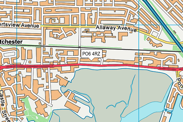PO6 4RZ map - OS VectorMap District (Ordnance Survey) PO6 4RZ map - OS VectorMap District (Ordnance Survey)