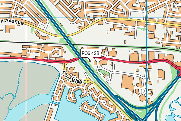 PO6 4SB map - OS VectorMap District (Ordnance Survey) PO6 4SB map - OS VectorMap District (Ordnance Survey)