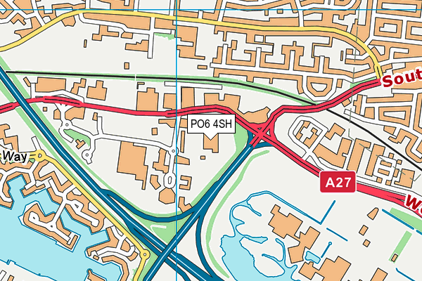 PO6 4SH map - OS VectorMap District (Ordnance Survey) PO6 4SH map - OS VectorMap District (Ordnance Survey)