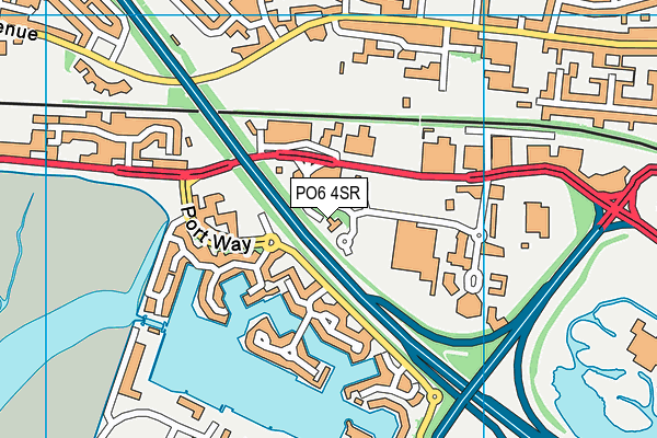 PO6 4SR map - OS VectorMap District (Ordnance Survey) PO6 4SR map - OS VectorMap District (Ordnance Survey)