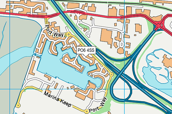 PO6 4SS map - OS VectorMap District (Ordnance Survey) PO6 4SS map - OS VectorMap District (Ordnance Survey)