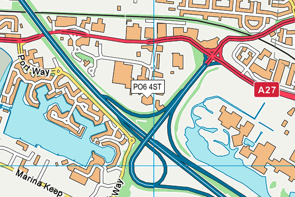 PO6 4ST map - OS VectorMap District (Ordnance Survey) PO6 4ST map - OS VectorMap District (Ordnance Survey)