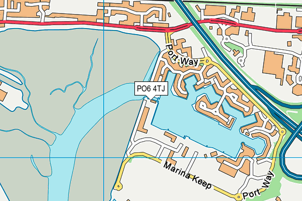 PO6 4TJ map - OS VectorMap District (Ordnance Survey) PO6 4TJ map - OS VectorMap District (Ordnance Survey)