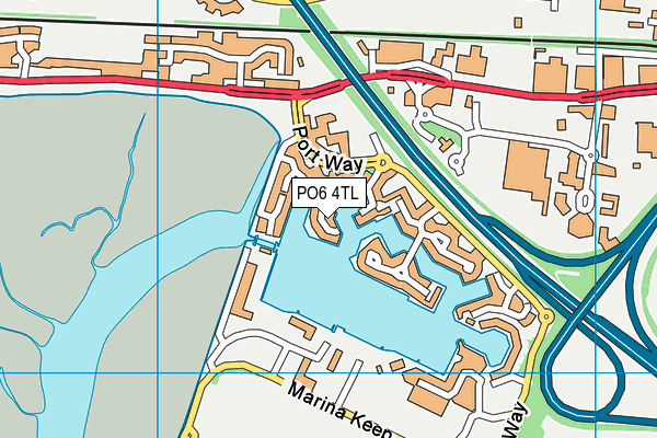 PO6 4TL map - OS VectorMap District (Ordnance Survey) PO6 4TL map - OS VectorMap District (Ordnance Survey)