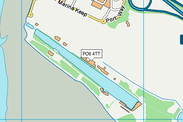 PO6 4TT map - OS VectorMap District (Ordnance Survey) PO6 4TT map - OS VectorMap District (Ordnance Survey)