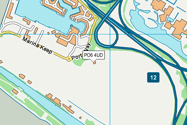 PO6 4UD map - OS VectorMap District (Ordnance Survey) PO6 4UD map - OS VectorMap District (Ordnance Survey)