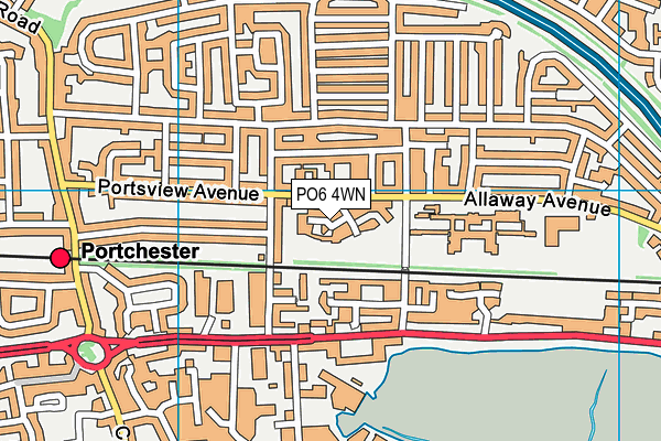 PO6 4WN map - OS VectorMap District (Ordnance Survey) PO6 4WN map - OS VectorMap District (Ordnance Survey)