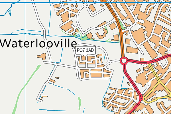 PO7 3AD map - OS VectorMap District (Ordnance Survey) PO7 3AD map - OS VectorMap District (Ordnance Survey)