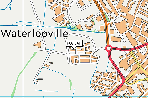 PO7 3AH map - OS VectorMap District (Ordnance Survey) PO7 3AH map - OS VectorMap District (Ordnance Survey)