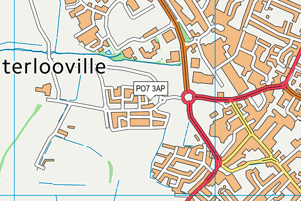 PO7 3AP map - OS VectorMap District (Ordnance Survey) PO7 3AP map - OS VectorMap District (Ordnance Survey)