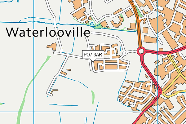 PO7 3AR map - OS VectorMap District (Ordnance Survey) PO7 3AR map - OS VectorMap District (Ordnance Survey)
