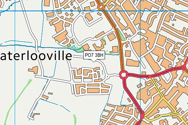 PO7 3BH map - OS VectorMap District (Ordnance Survey) PO7 3BH map - OS VectorMap District (Ordnance Survey)