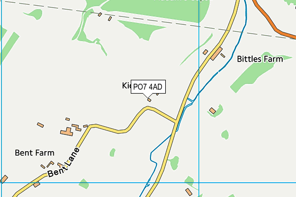 PO7 4AD map - OS VectorMap District (Ordnance Survey) PO7 4AD map - OS VectorMap District (Ordnance Survey)