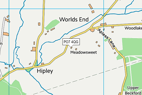 PO7 4QG map - OS VectorMap District (Ordnance Survey) PO7 4QG map - OS VectorMap District (Ordnance Survey)