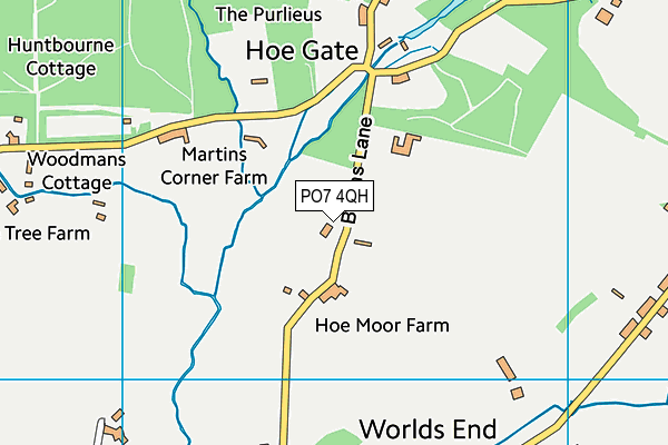 PO7 4QH map - OS VectorMap District (Ordnance Survey) PO7 4QH map - OS VectorMap District (Ordnance Survey)