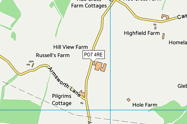 PO7 4RE map - OS VectorMap District (Ordnance Survey) PO7 4RE map - OS VectorMap District (Ordnance Survey)