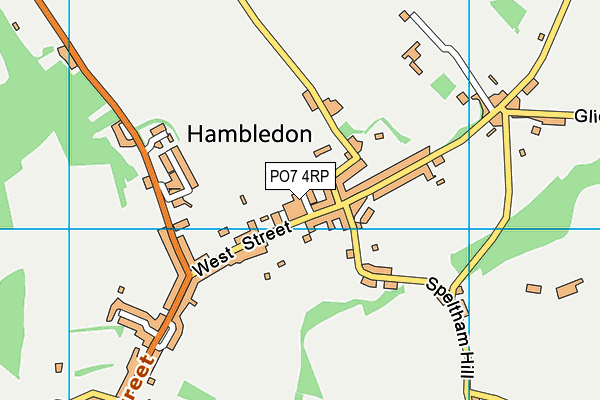 PO7 4RP map - OS VectorMap District (Ordnance Survey) PO7 4RP map - OS VectorMap District (Ordnance Survey)