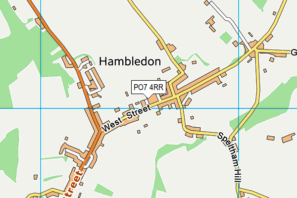 PO7 4RR map - OS VectorMap District (Ordnance Survey) PO7 4RR map - OS VectorMap District (Ordnance Survey)